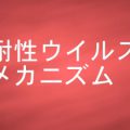 耐性ウイルス出現のメカニズムについて